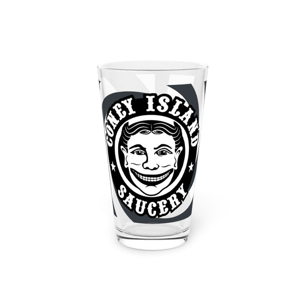Coney Island Saucery 16oz Pint Glass - Retro Carnival Beer Glass