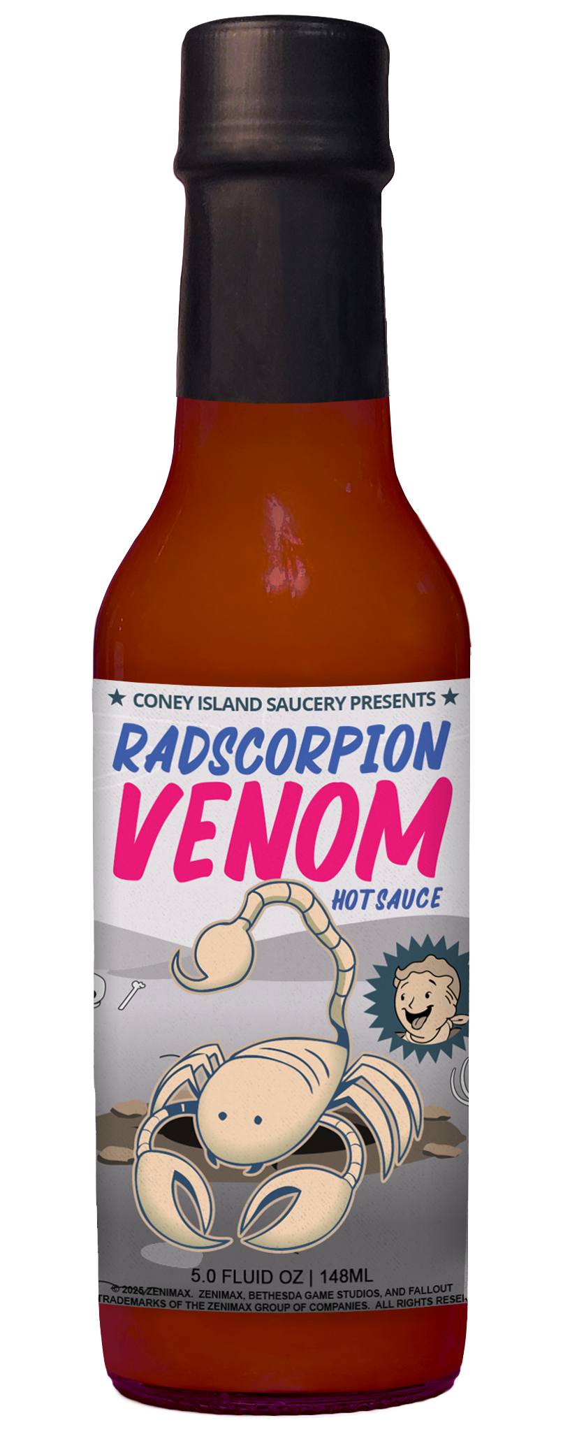 Fallout Radscorpion Venom Hot Sauce 5oz - Coney Island Saucery
