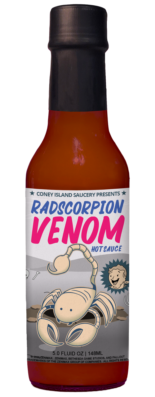 Fallout Radscorpion Venom Hot Sauce 5oz - Coney Island Saucery Fallout Radscorpion Venom Hot Sauce 5oz - Coney Island Saucery