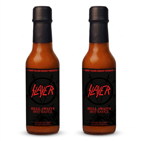 Slayer Hell Awaits Carolina Reaper Hot Sauce 2-Pack – 2 x 5oz