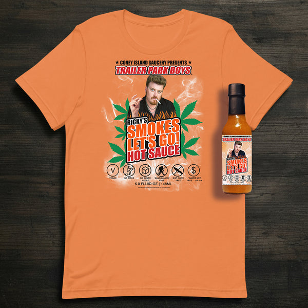 Ricky's Smokes Let's Go Bundle | Trailer Park Boys Hot Sauce + T-Shirt